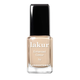 LONDONTOWN lakur Nail Polish Teatime front view with nude and brown shades