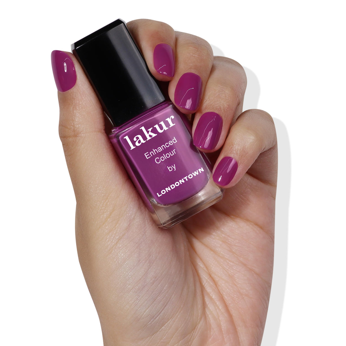 LONDONTOWN lakur Nail Polish Violet Hibiscus front view