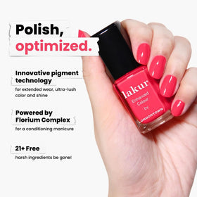 LONDONTOWN lakur Nail Polish Weekend Cheers application on nails