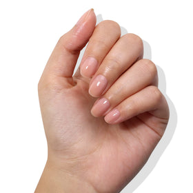 LONDONTOWN Perfecting Nail Veil #4 Dusty Rose Tint and Top Coat side view