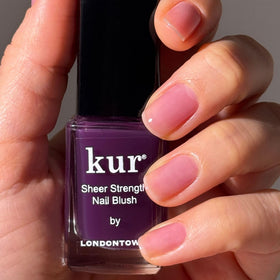 LONDONTOWN Sheer Strength Nail Blush Concord bottle side view