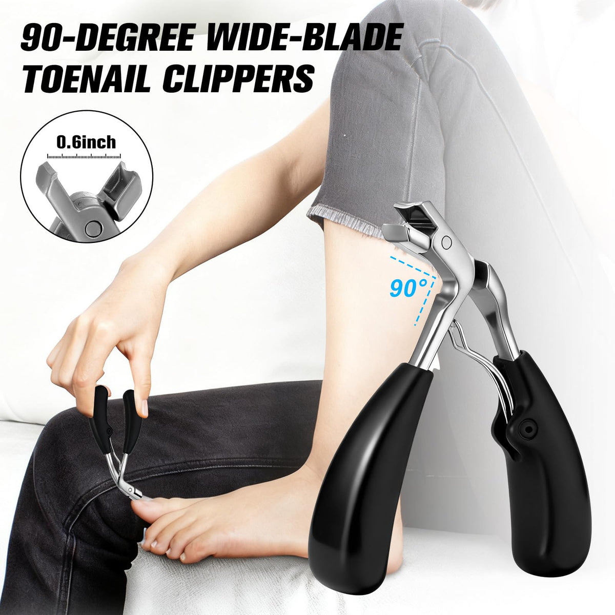Long-handled wide-mouth nail clipper from Redriver