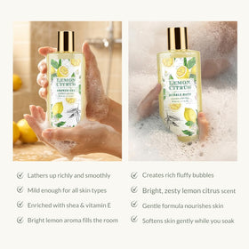 Loofah back scrubber included in the bath gift set