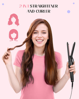 Lopeie 5-in-1 Curling Iron with accessories including heat-resistant glove
