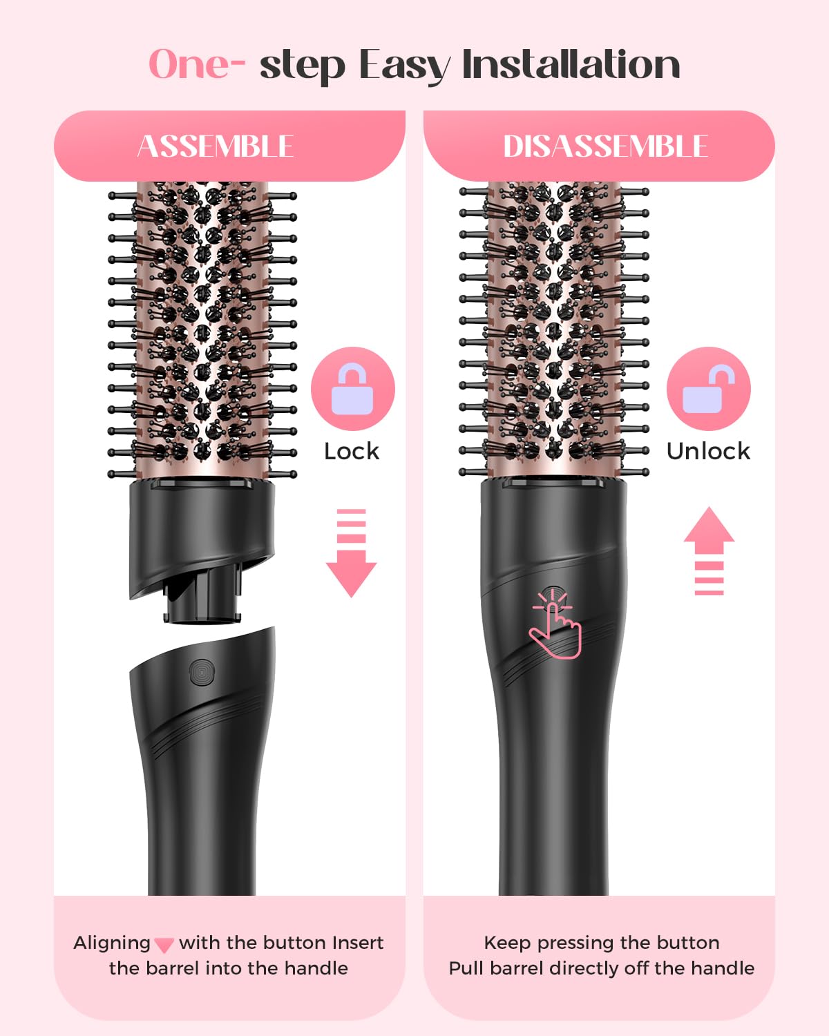 Lopeie 5-in-1 Curling Iron with dual voltage feature
