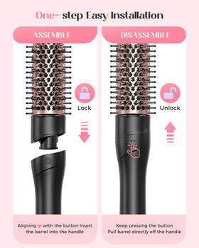 Lopeie 5-in-1 Curling Iron with dual voltage feature
