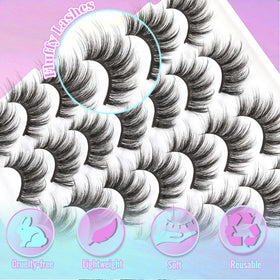 Losha Cat Eye Lashes flat lay with beauty accessories