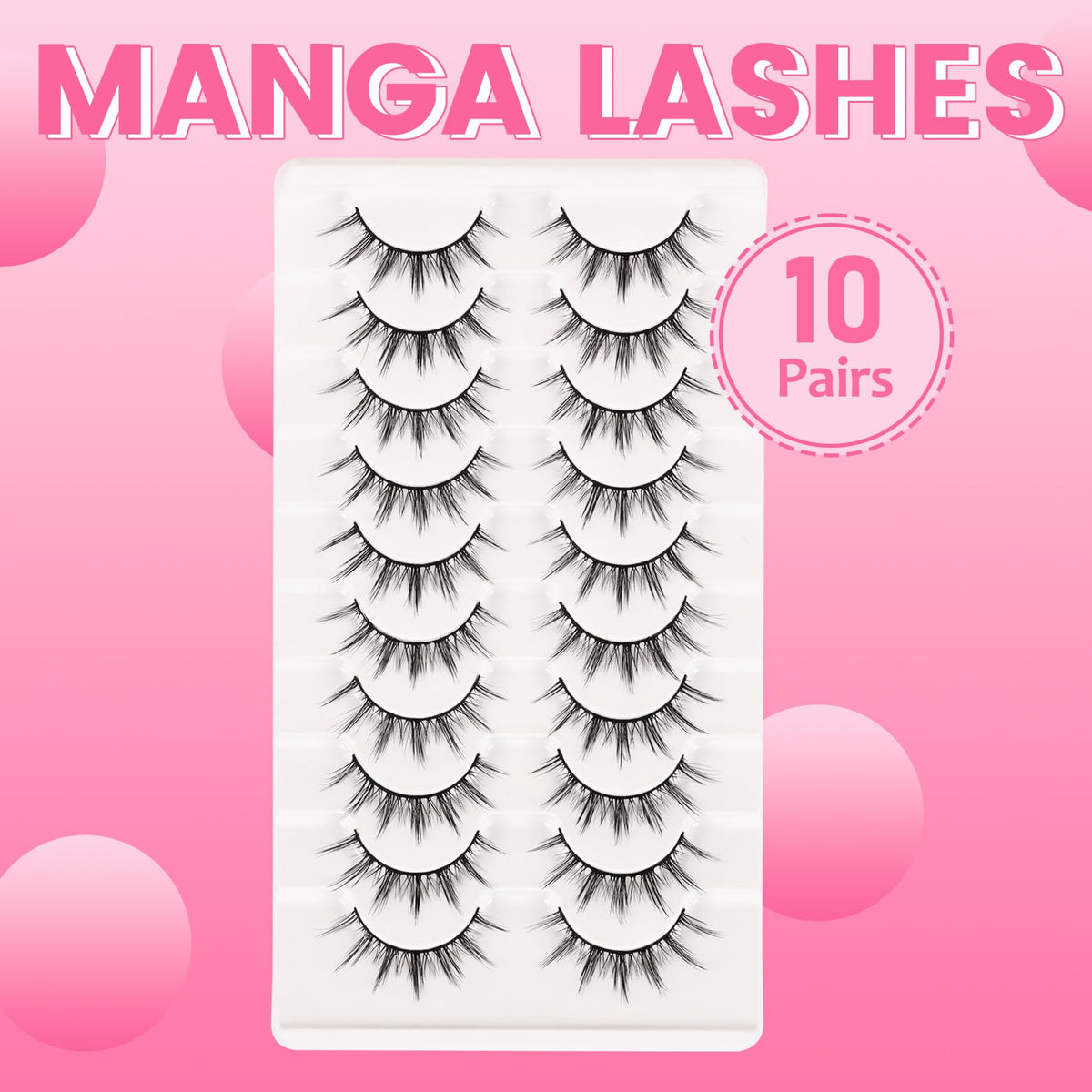 Losha Manga Lashes 6D75 in hand for size reference
