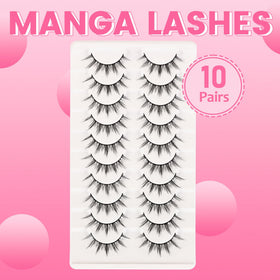Losha Manga Lashes 6D75 in hand for size reference