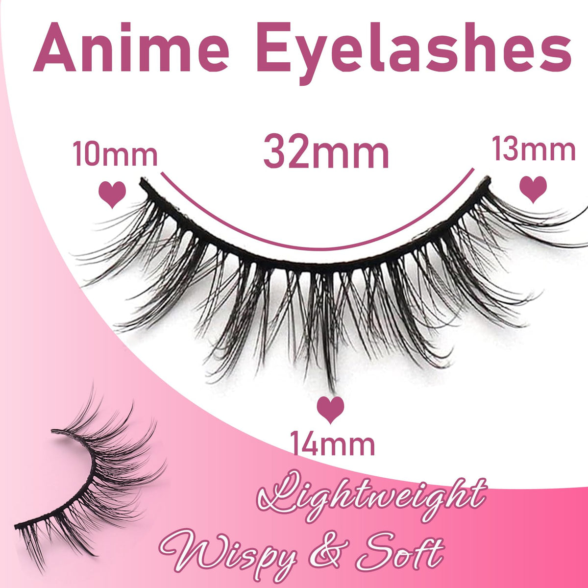 Losha Manga Lashes 6D75 packaging showing product details