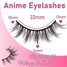 Losha Manga Lashes 6D75 packaging showing product details