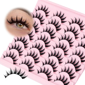 Losha Spiky Manga Lashes front view with unique spiky design