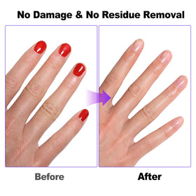 LOUINSTIC Acetone Nail Polish Remover 8 oz back view