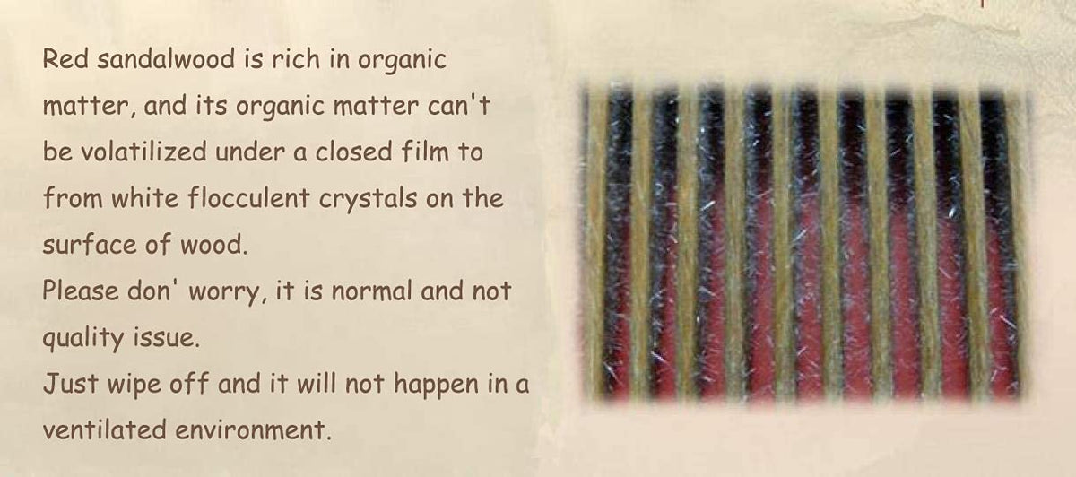 Louise Maelys Red Sandalwood Wide Tooth Comb in hand