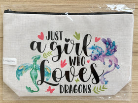 Lovdazzles Dragon Makeup Bag packaging on display