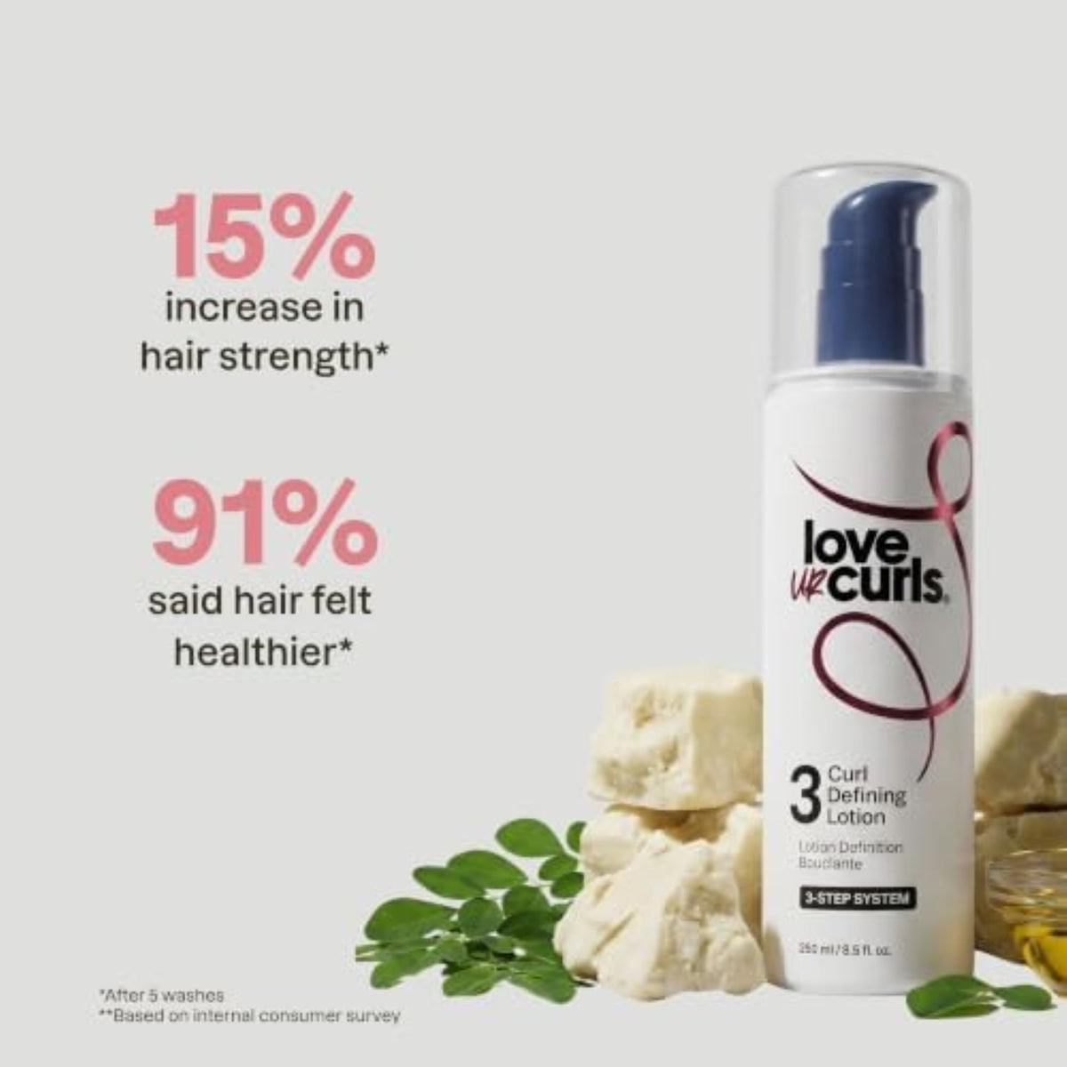 Love Ur Curls Curl Defining Cream Styler 300g back view