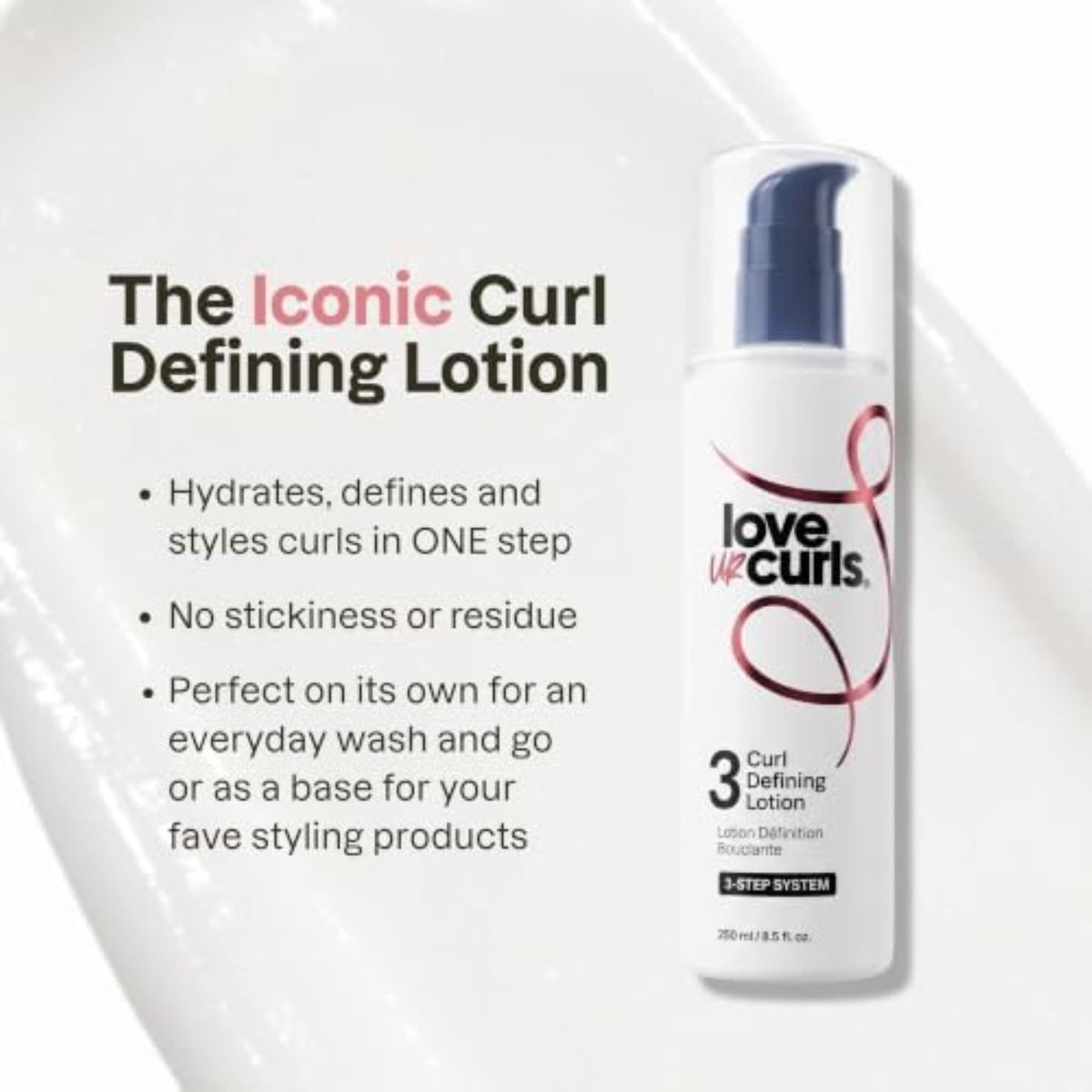 Love Ur Curls Curl Defining Cream Styler 300g texture close-up