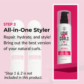 Love Ur Curls Curl Defining Lotion Cream back view with label