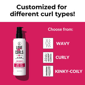 Love Ur Curls Curl Defining Lotion Cream in a bathroom setting