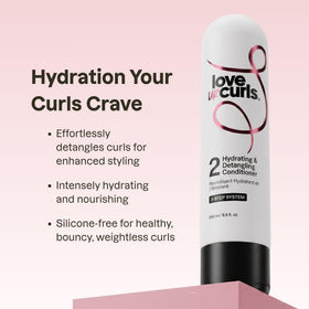 Love Ur Curls Curly Hair Conditioner 290g back view