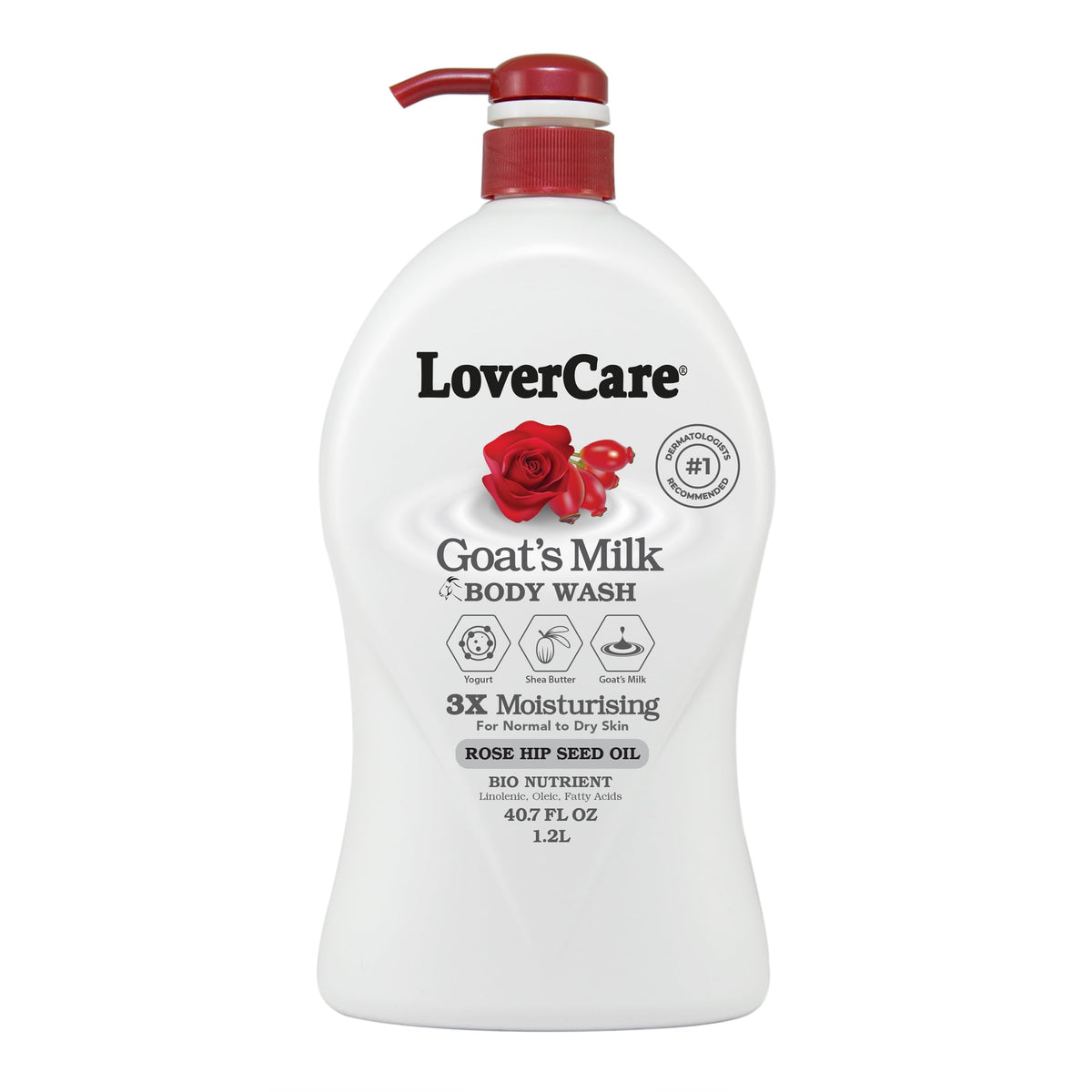 Lover's Care Goat's Milk Moisturizing Body Wash front view
