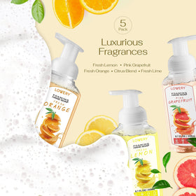 LOVERY Foaming Hand Soap Fresh Orange bottle front view