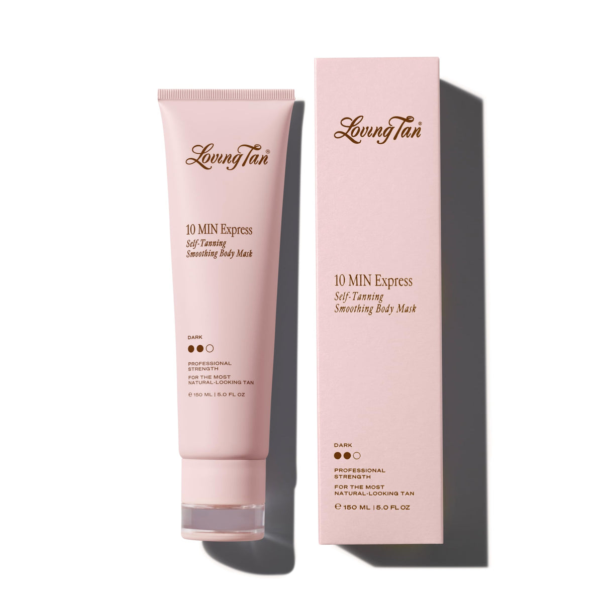 Loving Tan 10 Minute Express Self Tanner Body Mask, Dark, front view
