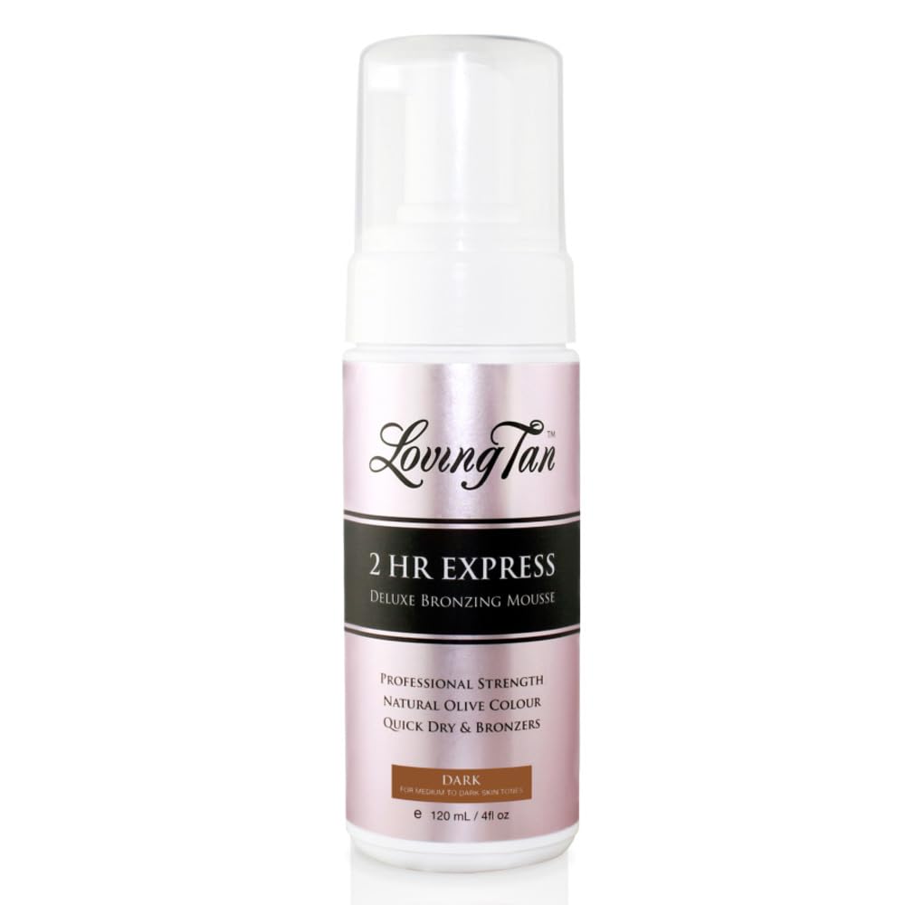 Loving Tan 2 HR Express Self Tanning Mousse Dark 4 FL Oz front view