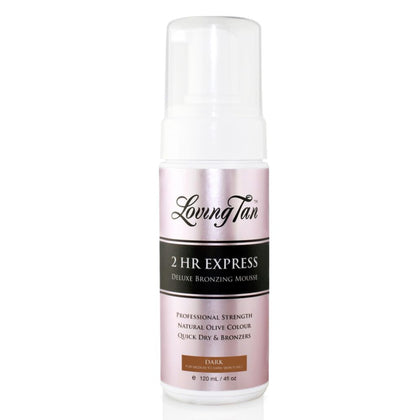 Loving Tan 2 HR Express Self Tanning Mousse Dark 4 FL Oz front view