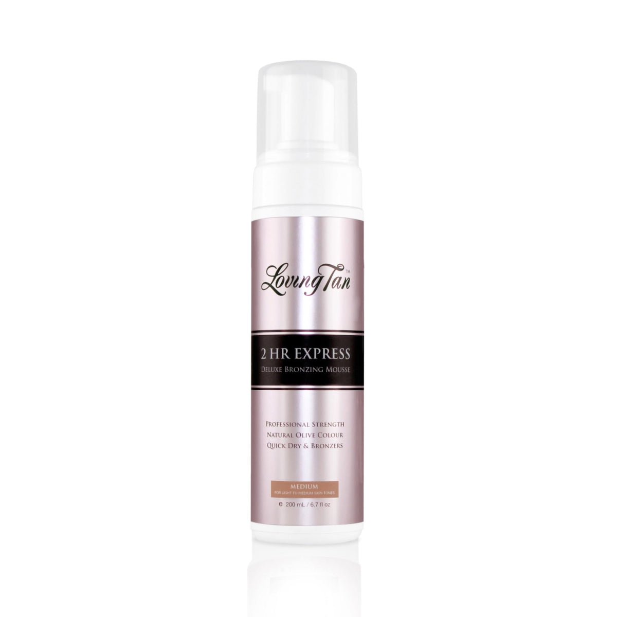 Loving Tan 2 HR Express Self Tanning Mousse, Medium front view