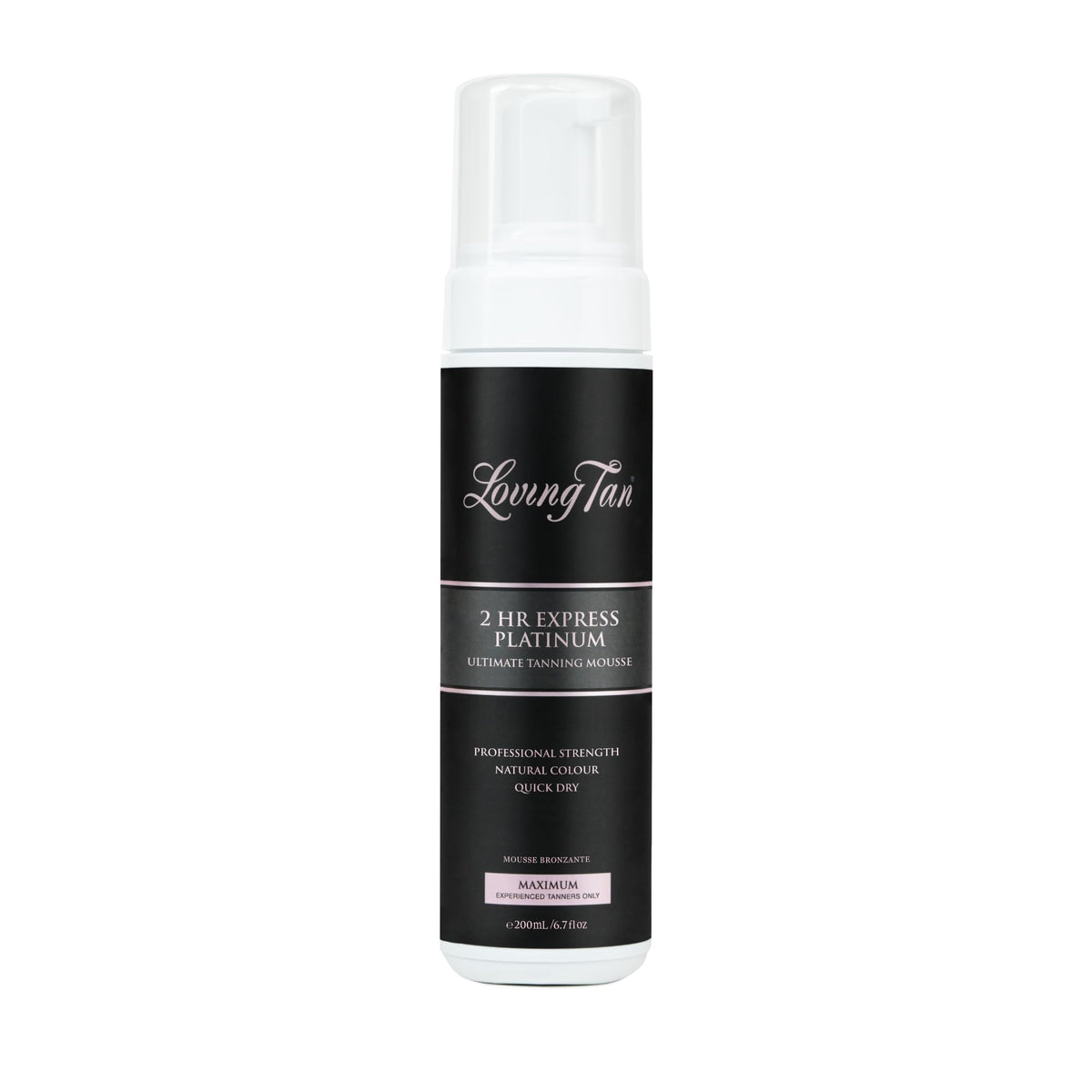 Loving Tan 2 HR Platinum Express Self Tanner Mousse front view