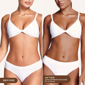 Loving Tan 2 HR Platinum Express Self Tanner Mousse texture close-up