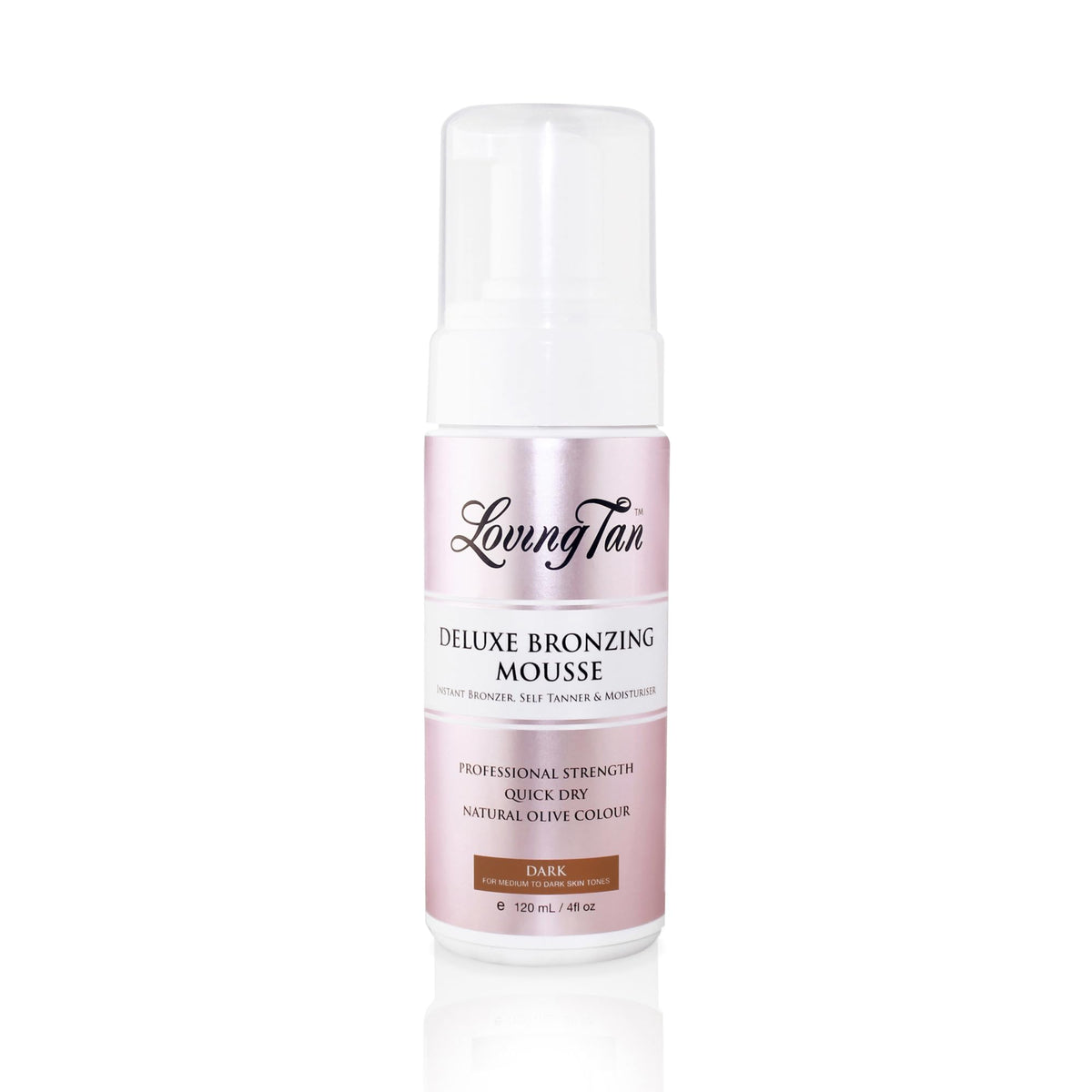 Loving Tan 8 HR Deluxe Self Tanning Mousse, Dark front view