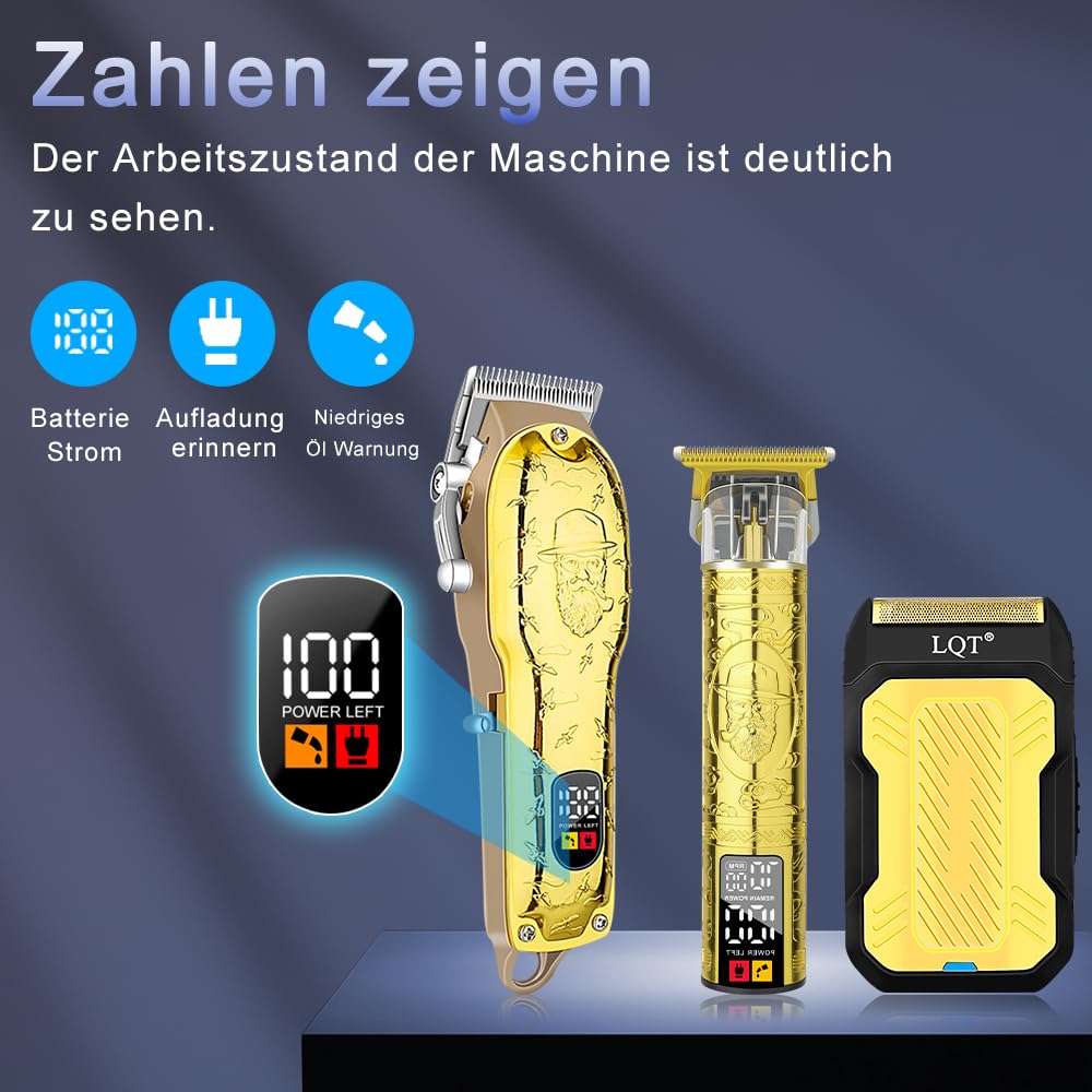 LQT hair clipper set in packaging