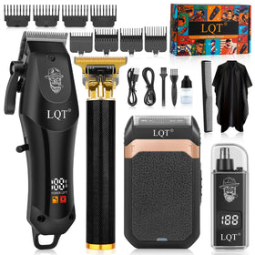 LQT Hair Clippers for Men front view with LED display