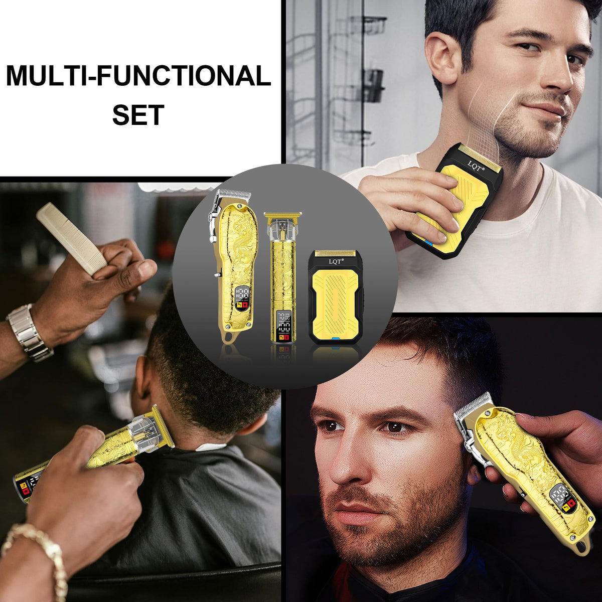 LQT Hair Clippers set on a grooming station
