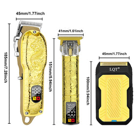 LQT Hair Clippers set showing large clipper and small trimmer