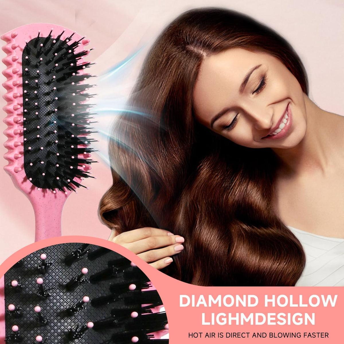 LSKHJT Curl Defining Brush Set displayed on a vanity