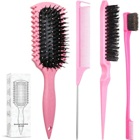 LSKHJT Curl Defining Brush Set with three brushes in pink