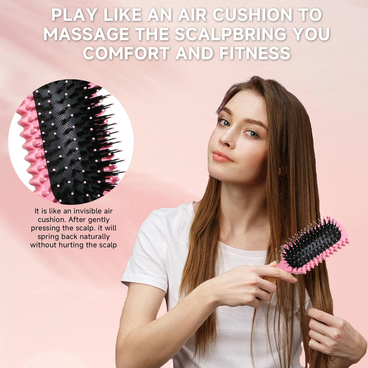LSKHJT Curl Defining Brush showing bristles and design