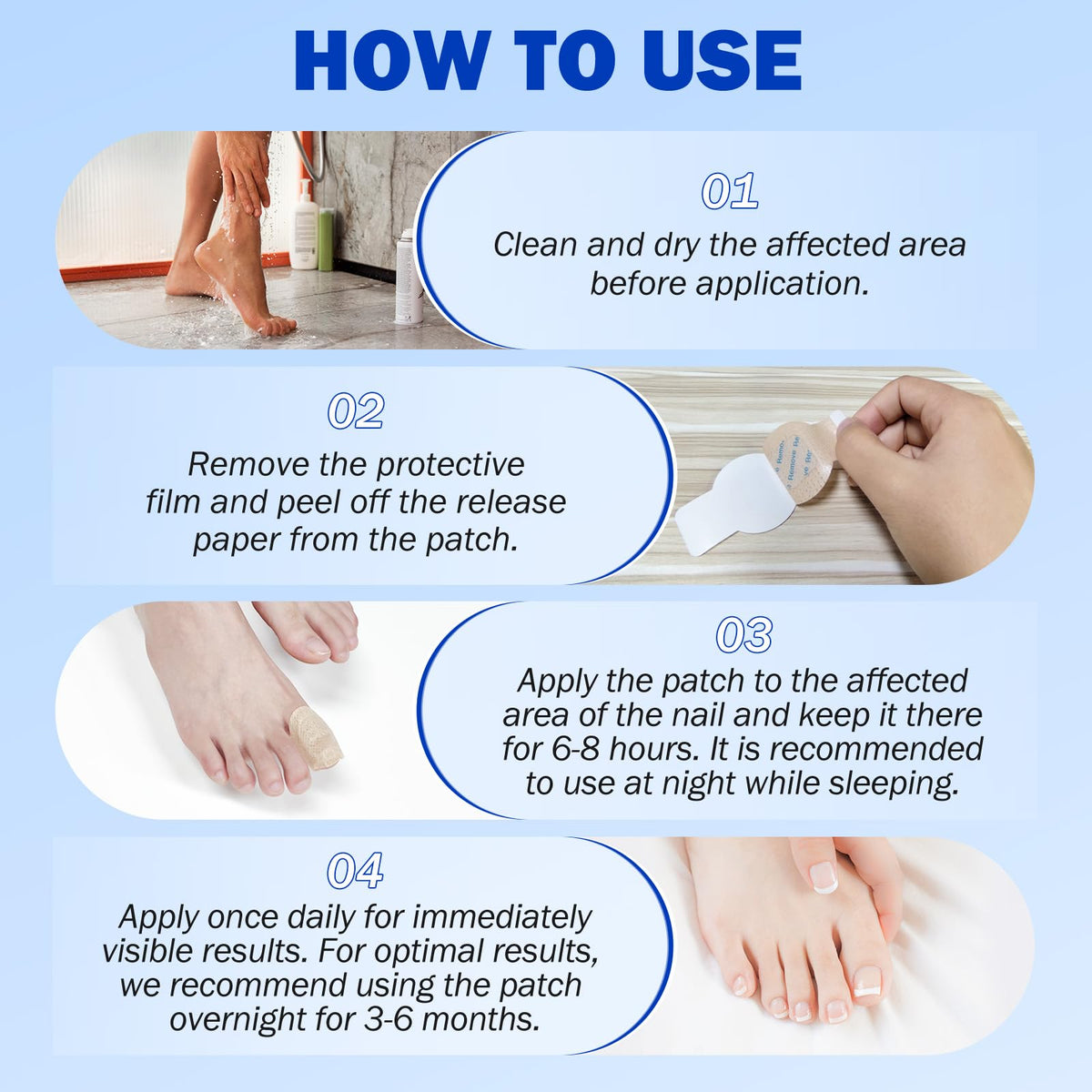 LTQXGT Nail Repair Patches packaging details