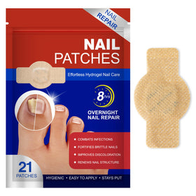 LTQXGT Toenail Care Patches front view with packaging