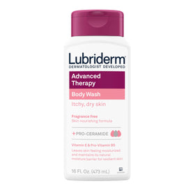 Lubriderm Advanced Therapy Body Wash 16 fl. oz bottle front view
