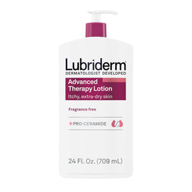 Lubriderm Advanced Therapy Hand & Body Lotion 24 fl oz bottle front view