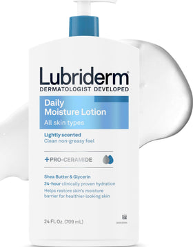 Lubriderm Daily Moisture Body Lotion 24 fl oz front view