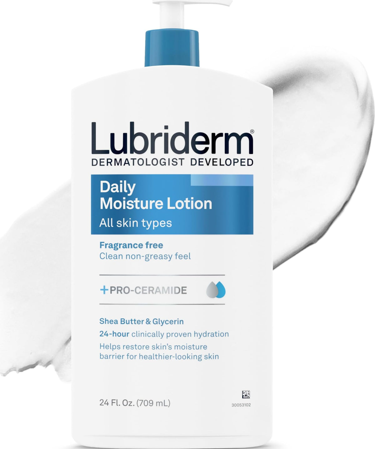 Lubriderm Daily Moisture Body Lotion 24 fl oz front view