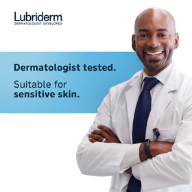 Lubriderm Daily Moisture Body Lotion label close-up