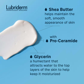 Lubriderm Daily Moisture Body Lotion on bathroom counter