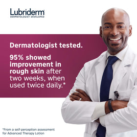 Lubriderm lotion ingredients list on back of bottle