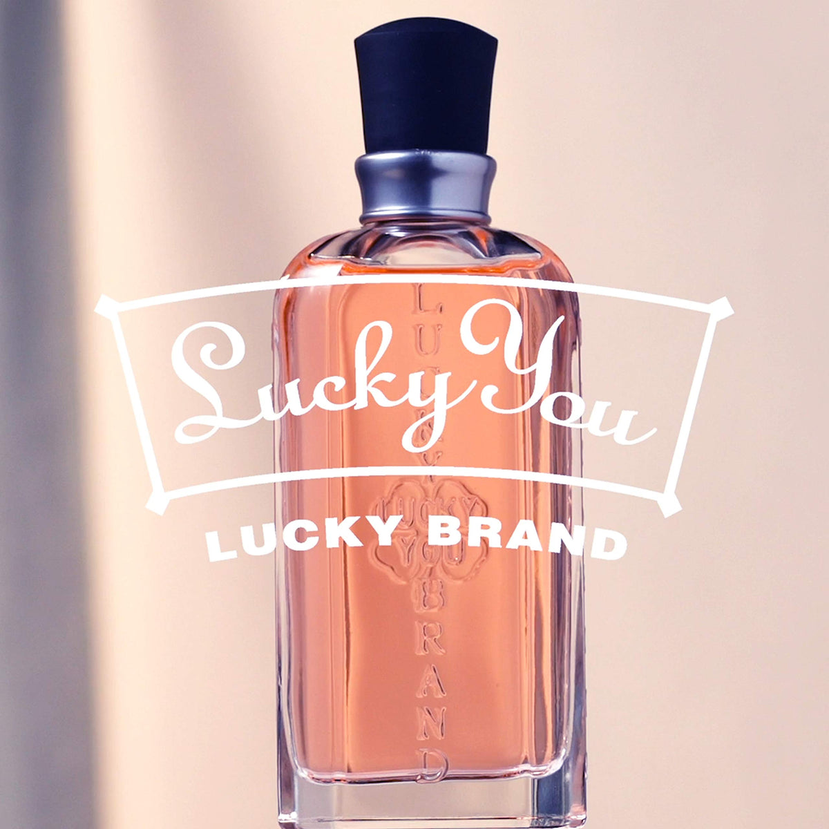 Lucky Brand Lucky You Eau de Toilette on a vanity